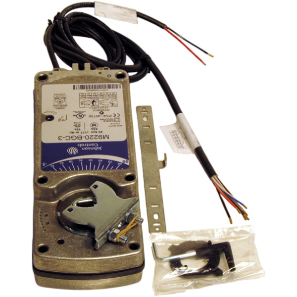 Johnson Controls M9220-BGC-3 Damper Actuator, 24v, 20NM, Spring Return