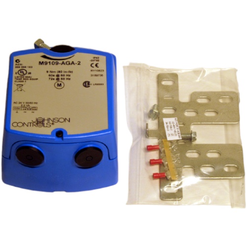 Johnson Controls M9310-HGA-2 Rotary Actuator, 24v, 80 In-Lb, Floating with Cover