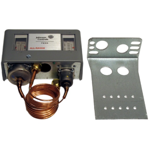 Johnson Controls P70LB-1C SPST Dual Pressure Control, 20/100, 100/500 PSIG, 36" Cap