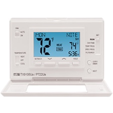 LUXPRO P722U-010 Programmable Thermostat, 24v/Millivolt, 7-Day, Dual Powered