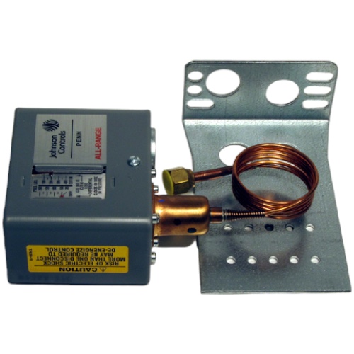 Johnson Controls P72AA-27C DPST Pressure Control, 100/400, Diff 35/200, 36" Cap