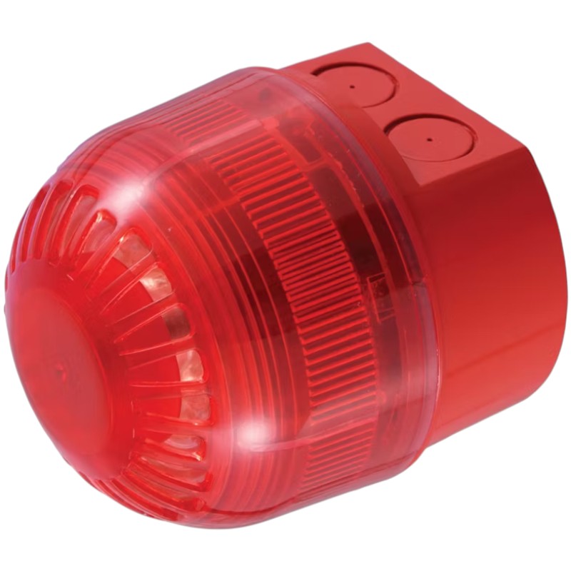 Edwards Signaling PSC-0002 Sonos Sounder Beacon, Shallow, Xenon, Red