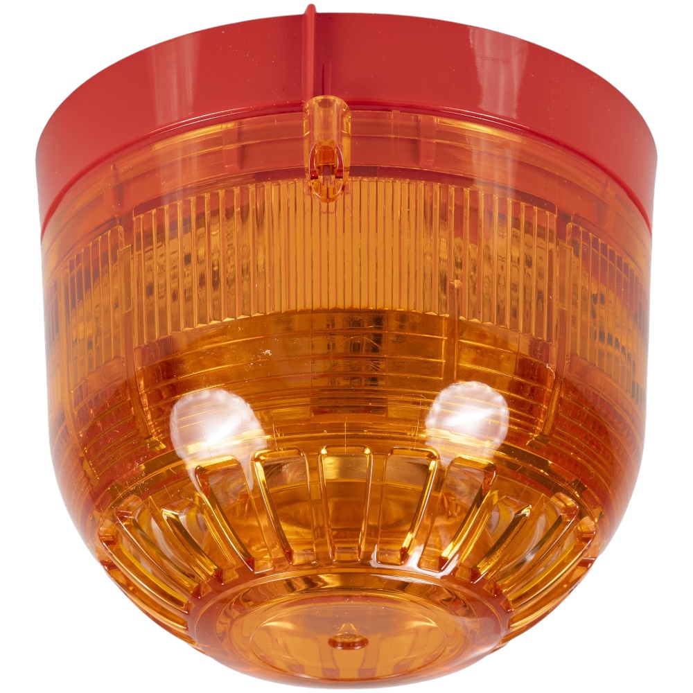 Edwards Signaling PSC-0025 Sonos Sounder Beacon, Shallow Base, Xenon, Amber