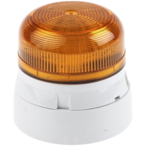 Edwards Signaling QBS-0034 Flash Guard Beacon, Xenon, 12/24, Amber