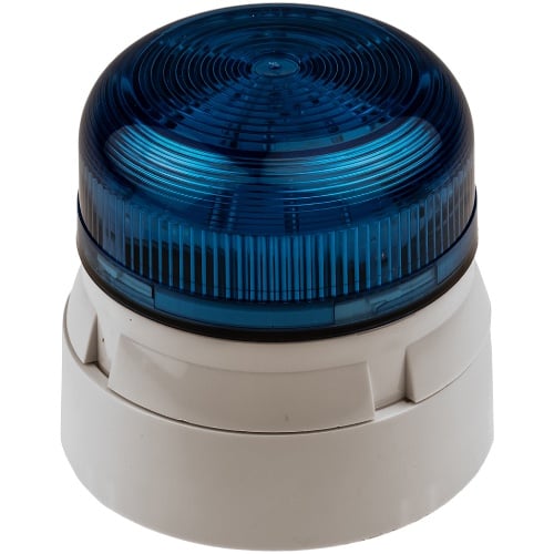 Edwards Signaling QBS-0036 Flash Guard Beacon, Xenon, 12/24, Blue