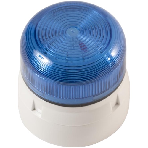 Edwards Signaling QBS-0056 45 Series Flash Guard Beacon, Xenon, 12/24, Blue