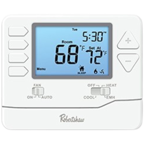 Robertshaw RS8210 24V/Millivolt Digital Thermostat, Multi-Stage Heat Pump