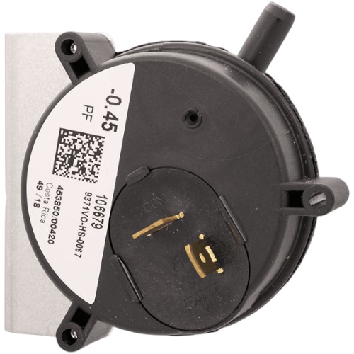 York S1-02435270000 Air Pressure Switch -0.45 IWC On Fall SPNO