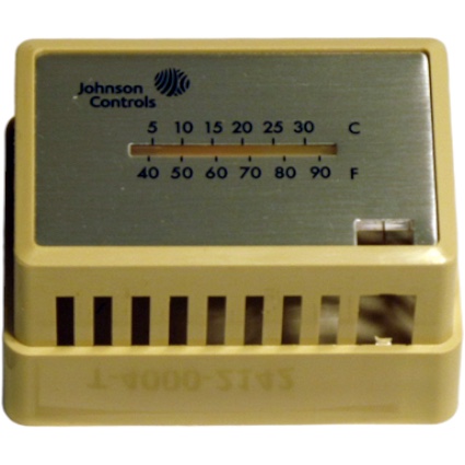 Johnson Controls T-4000-2142 Thermostat Cover, Beige Plastic, Horizontal Mount