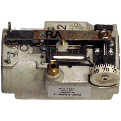 Johnson Controls T-4002-202 RA Thermostat, Horizontal Mount, Less Cover, 55-85F