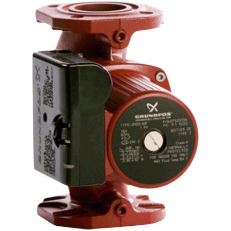 Grundfos UPS50-60F Pump, 115V, 1/3 HP, 3SP, 4-Bolt, Cast Iron