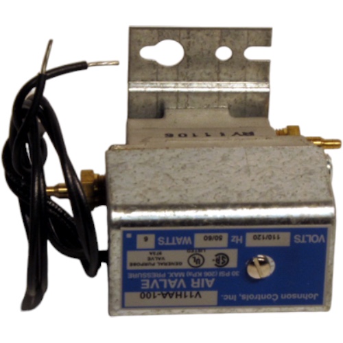 Johnson Controls V11HAA-100 120v 3 Way Air Valve with Barb Connections
