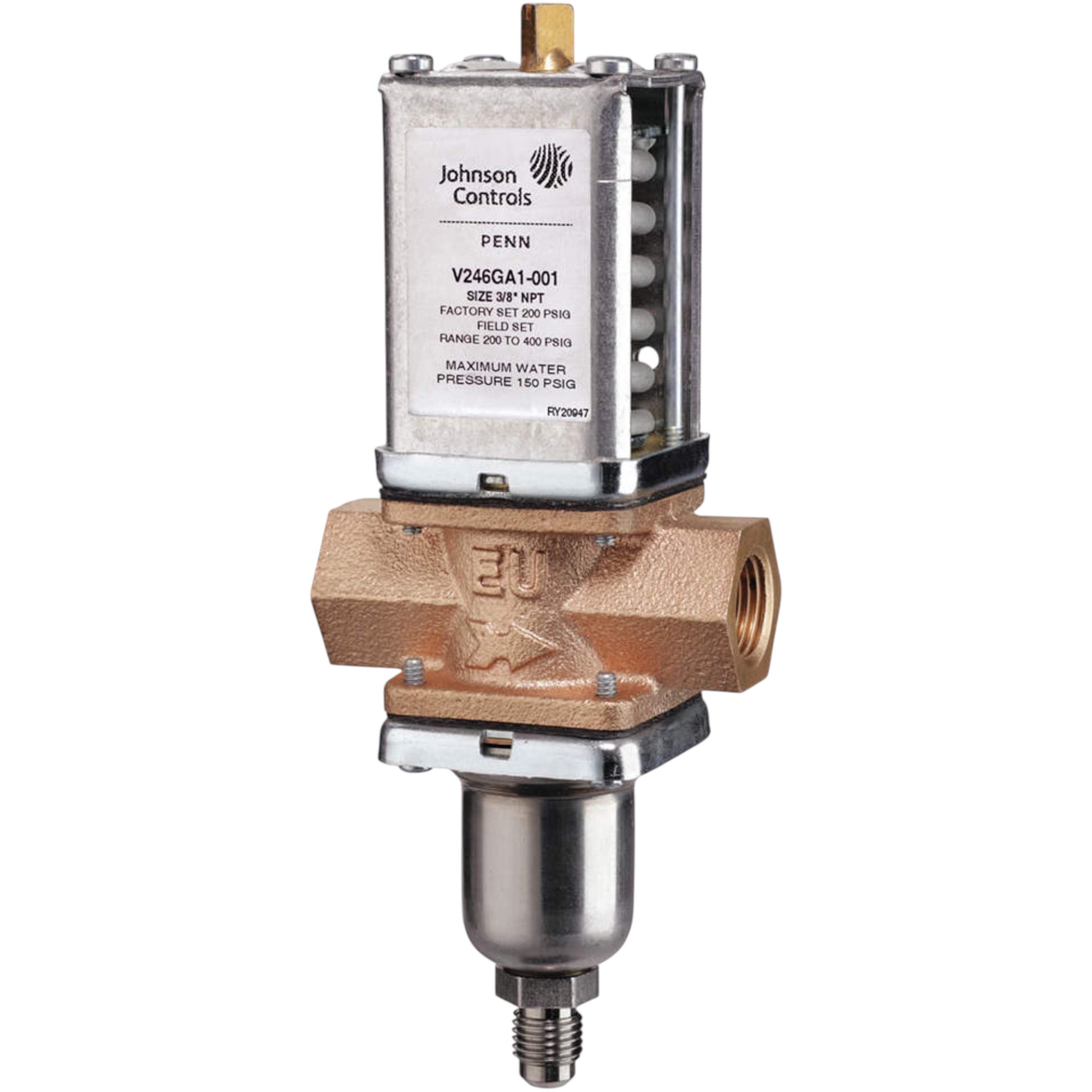 Johnson Controls V246GC1-001C 3/4" NPT Water Valve, High Pressure, D.A. 2-Way