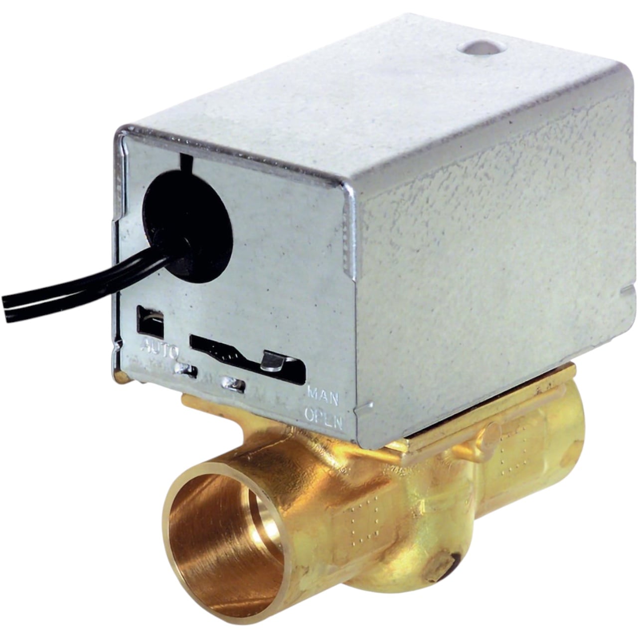 Resideo V4044A1050 Zone Valve, 240V, 1/2" Sweat, 3-Way Diverting