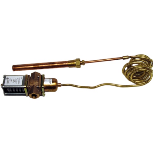 Johnson Controls V47AA-3C 3/8" Water Valve, Temp Actuated, 75/135F