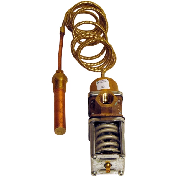 Johnson Controls V47AB-3C 1/2" Water Valve, Temp Actuated, 115-180F