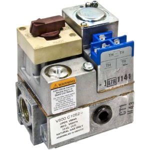 Resideo V800C1052 Gas Valve, 24V, Standing Pilot, 3/4" x 3/4", 335000 BTU, Natural Gas