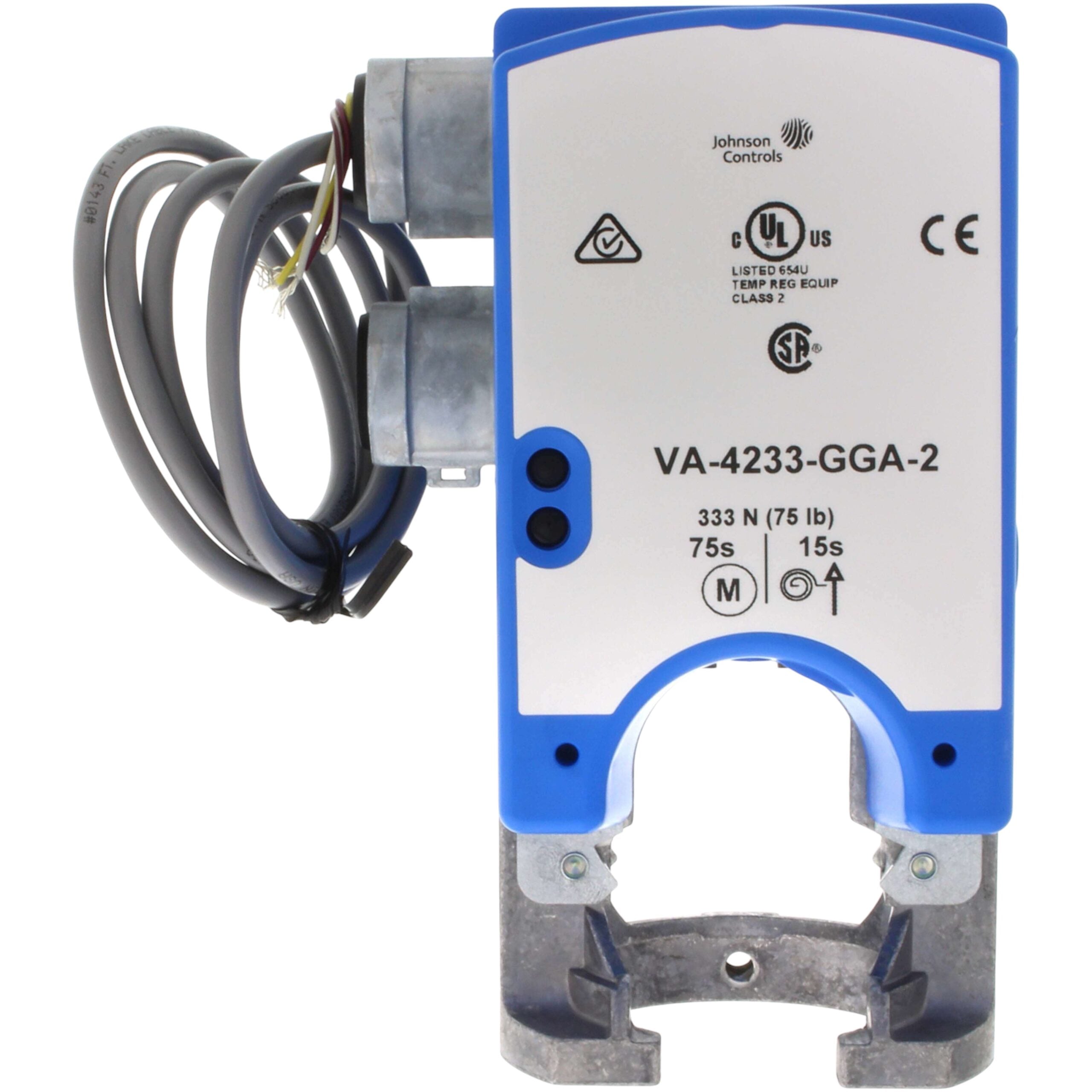 Johnson Controls VA-4233-GGA-2 Modulating Spring Return Actuator, 24v