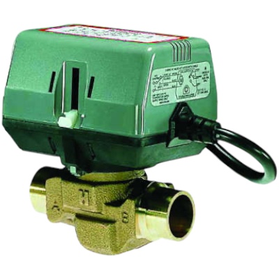 Resideo VC8715AS1000 Valve and Actuator, 24V, 1" Sweat, 2-Way, Cv=7.0 with Aux Switch
