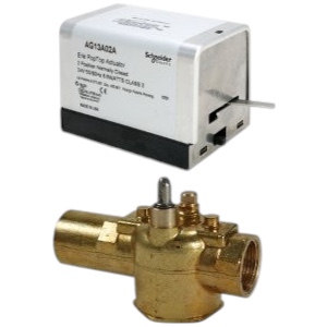 Erie VT2342G23A020 Zone Valve, 24V, 3/4" Inverted Flare, N.O., Cv 2.5, No End Switch
