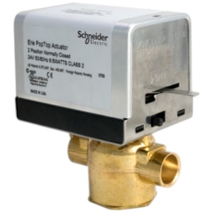 Erie VT2417G23A020 24V 1" Sweat N.O. Zone Valve, 2 Way, 8.0 Cv