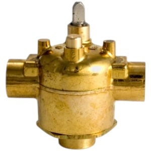 Erie VT3212 1/2" Sweat Valve Body, 3 Way, 3.0 Cv