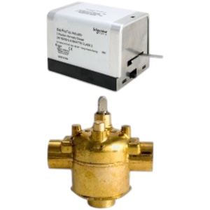 Erie VT3417G13A01A Zone Valve, 24V, 3-Way, 1" Sweat, Cv 7.5 with End Switch