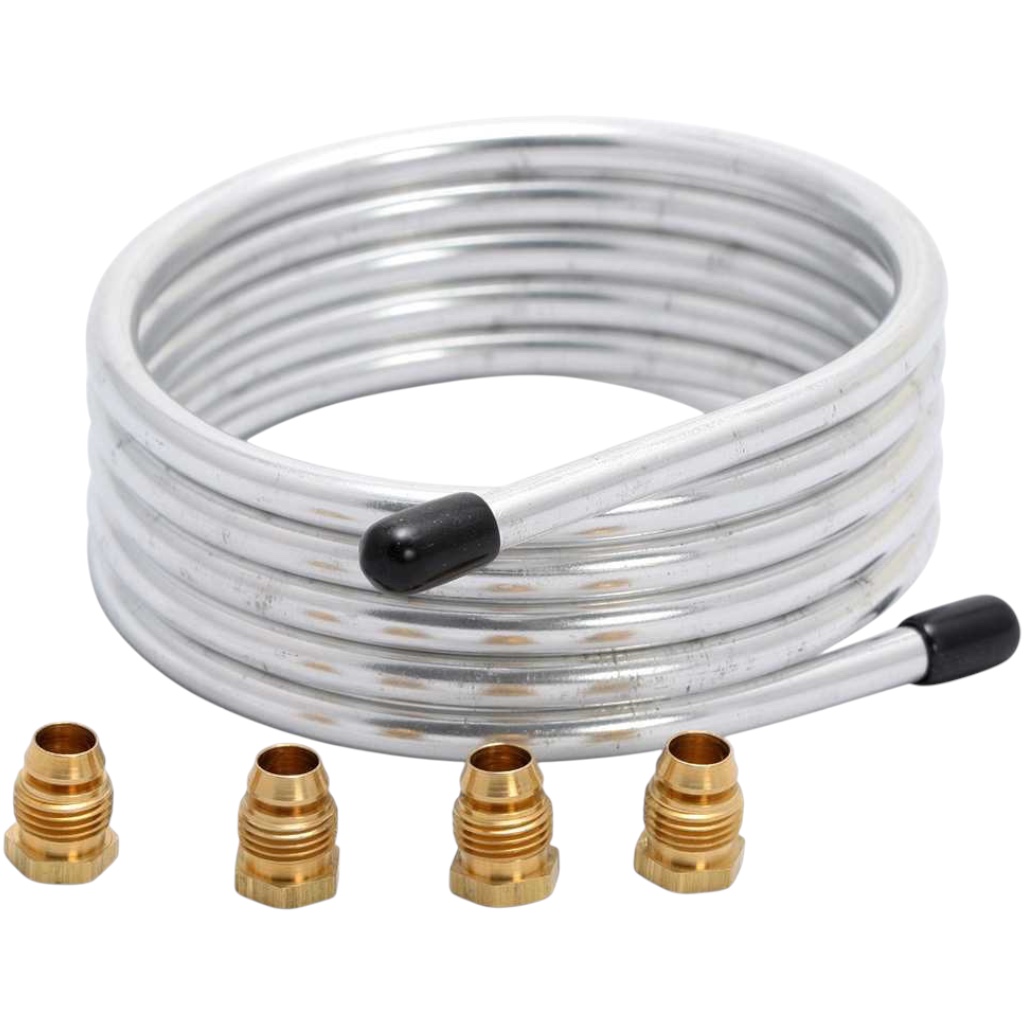 BASO Gas Products Y99AR-1H Pilot Tubing, 1/4" x 60", Aluminum with Fittings