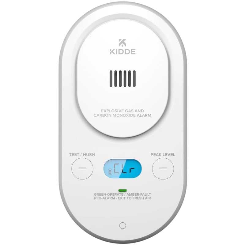 Kidde COPDLG Explosive Gas and Carbon Monoxide Alarm, Plug-In with AA Backup Battery