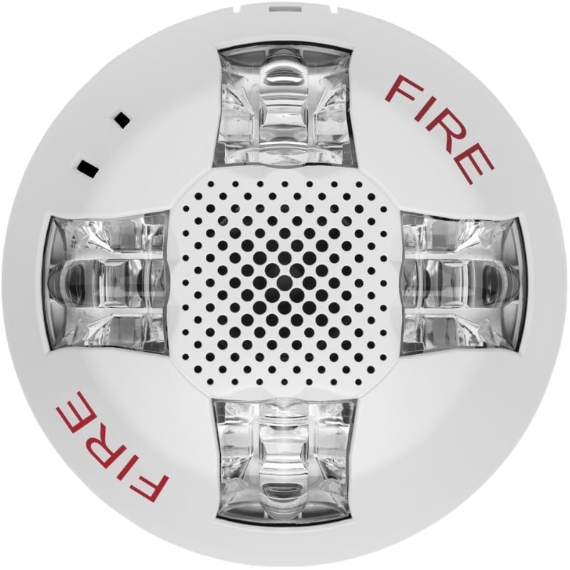 Kidde EGCLFVHWF Ceiling and Wall Horn Strobe, White, FIRE