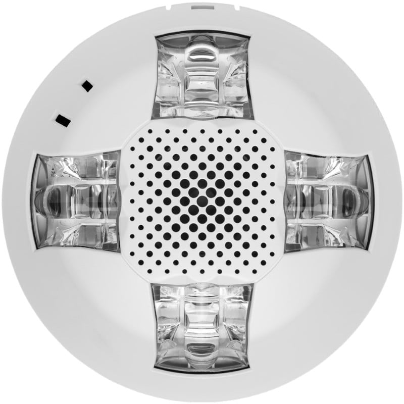 Kidde EGCLFVHWN Ceiling and Wall Horn Strobe, White, No Marking