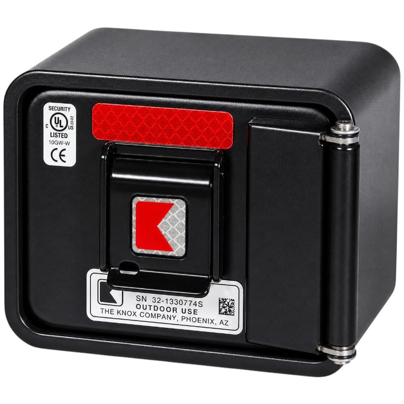 KnoxBox KLS-3262NC Surface Mount, Black, Fire Alarm Tamper Alert, eLock