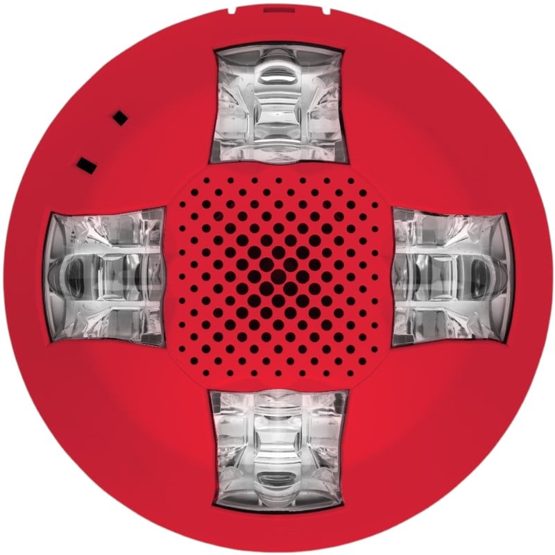 Kidde EGCAVHRN Ceiling and Wall Horn Strobe, Red, No Marking